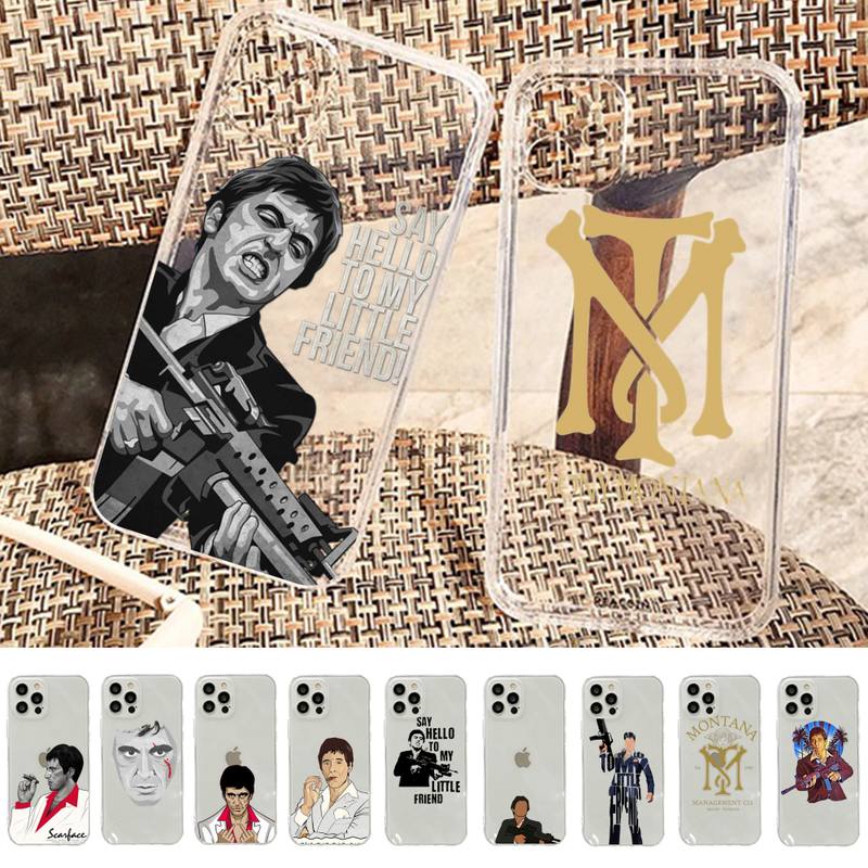 

Чехол для телефона «Лицо со шрамом» из фильма Аль Пачино 1983 года для iPhone 11 12 13 mini pro XS MAX 8 7 6 6S Plus X 5S SE 2020 XR