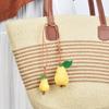 Apfelleder Taschenanhänger Mit Handgemachtem Früchte-Design Für Modeaccessoires