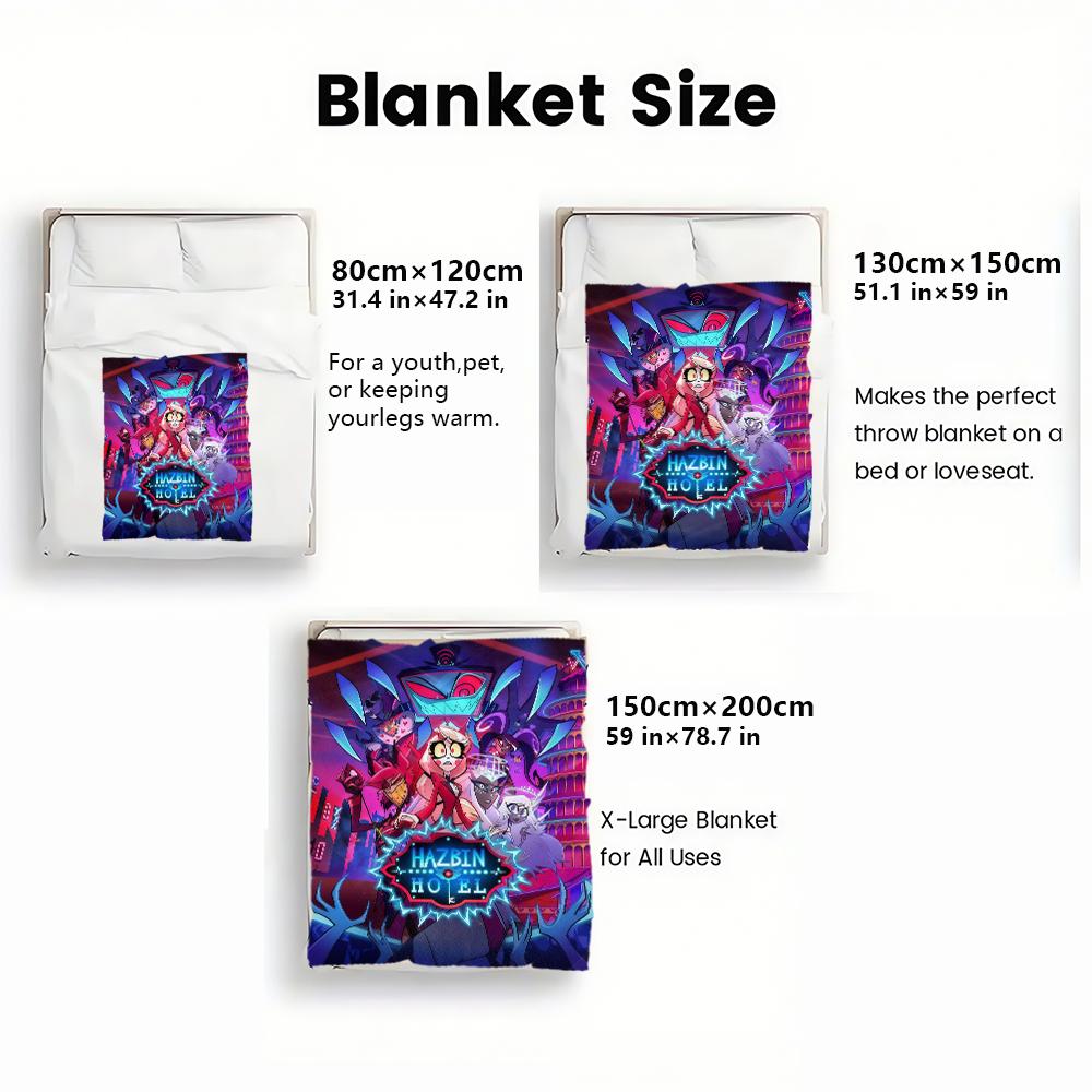 Anime Flannel Thin Blanket for Bedrooms,Living Rooms,Sofas Blankets,Offices,Lunch Breaks,Picnics,blanket,blankets Fluffy