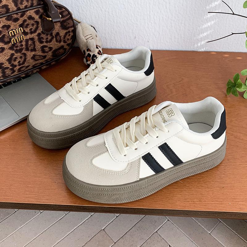 

Dexun shoes women s 2025 new spring and autumn versatile casual sports board shoes platform Forrest Gump fashion shoes women s shoes 35 чёрный