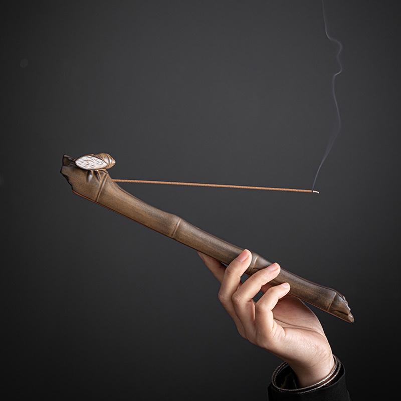 Ceramic Incense Burner Indoor Incense Holder Antique Style Aromatherapy Burner Creative Ornament