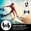 3 Stück Surfs Flossen Set Hohe Leistungen PVC Surfbretter Finne Surfbretter Thruster Finne Wassersportzubehör