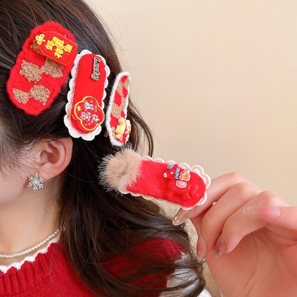 Hair Clip Japanese Kimono Headwear Hanfu New Year Red Hairpin  Cheongsam
