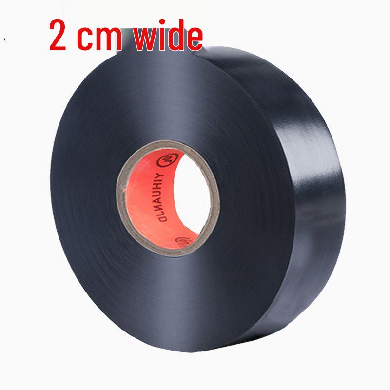 Wodoodporna, trudnopalna taśma PVC dla elektryków o wysokiej lepkości - Bardzo cienka, duża rolka, czarna