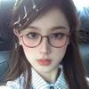 Brown small-frame high-precision myopia glasses, trendy plain glasses for women7122Ultra-light frame with blue light protection