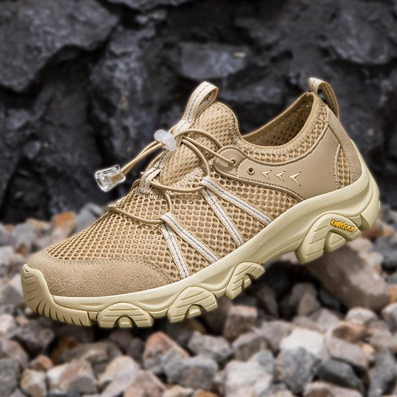 

Мужские и женские походные туфли Дышащие повседневные кроссовки Туфли с отверстиями Уличные повседневные сандалии Лето 46 хаки