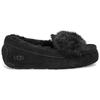 UGG Ansley Holiday Puff Bow Fleece Lined Warm Low Top Casual Shoes Women sneaker Black 1103858-BLK