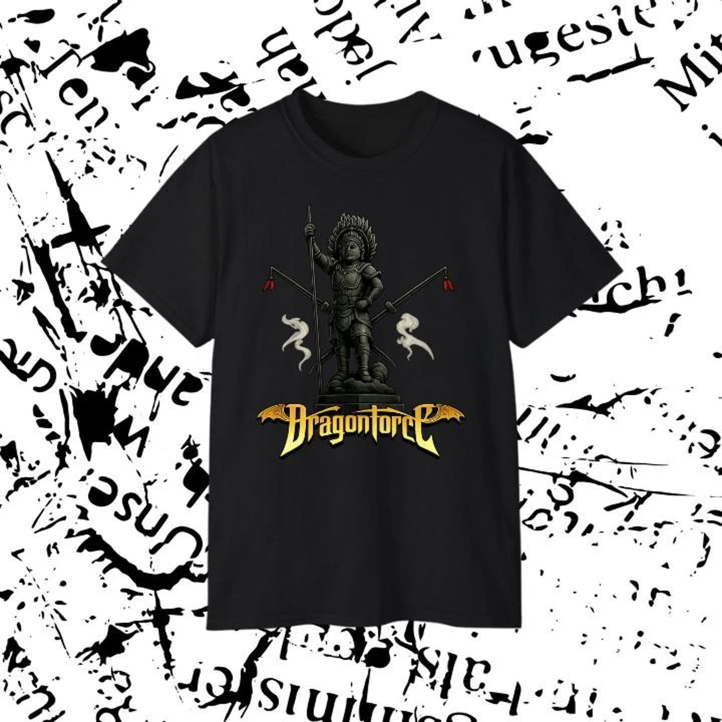 Vintage Early 2000 Dragonforce Adult Cotton Black T-Shirt Unisex 2XL