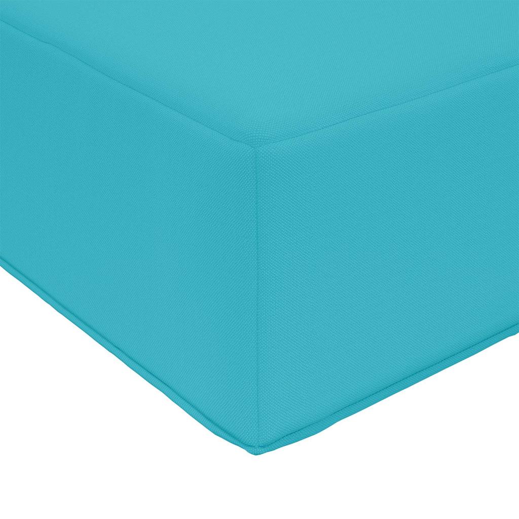 Outdoor Sofa Cushion Turquoise 60 x 60 x 8 cm Polyester