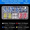 50/100Pcs Waterproof Heat Shrink Tubing Insulated Wire Crimp Butt Terminals  Quick Wiring