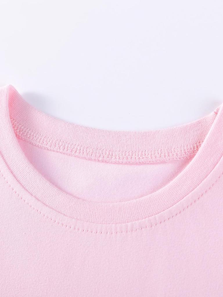 Little Maven Cute Rabbit Summer T-Shirt - Short Sleeve Top for Kids (European & American Style)