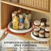 360 Rotating Seasoning Storage Rack Non Slip Spice Rack Multifunctional 360 Rotating Tray  Office
