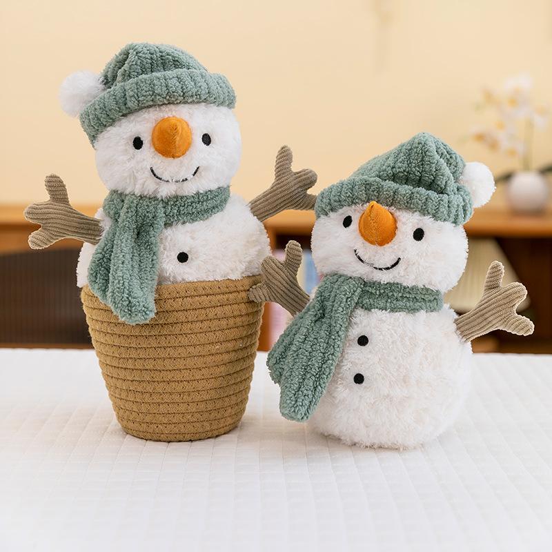 Cute Sami Snowman Plush Toy Soft Doll Doll Small Push Pillow Home Ornament Christmas Gift
