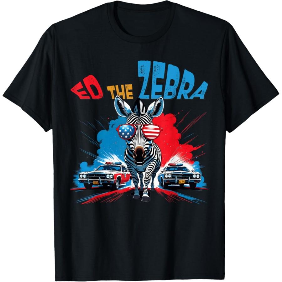 Funny Ed The Zebra 2025 Captured Retro Vintage T-Shirt S