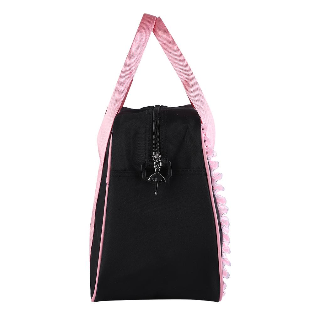 Girls Ballet Dance Kids handbag Single Shoulder Sports Bag (Black)