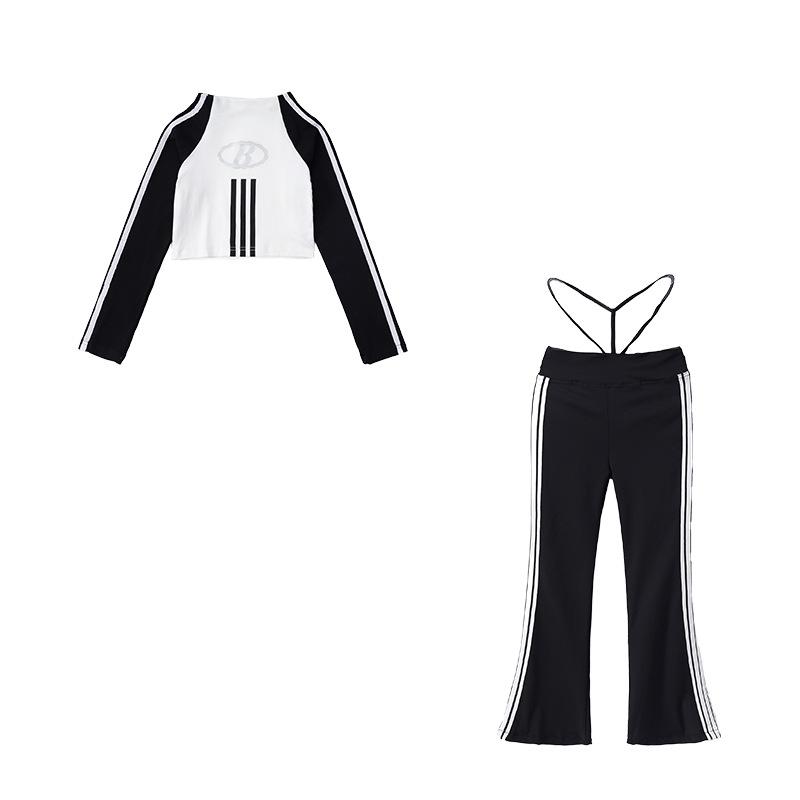 Girls' Jazz Dance Performance Costume - Trendy Streetwear Set for Children's Dance Shows and Fashion Events