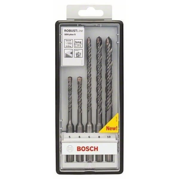 Set de forets sds plus robust line 5 pièces - bosch - 2607019929