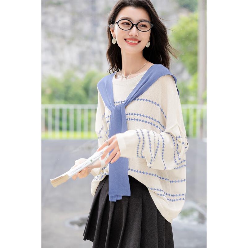 MOCANA Women's Long-Sleeve Shawl Knit Top