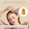 Natural Resin Octopus Acupoint Comb Portable Head Neck Massager for Stress Relief Meridian Therapy Hair Care Tools Gift
