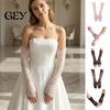 Long Lace Gloves Bridal Women Arm Sleeves Elegant Tea Party Fingerless or Five-Finger for Wedding Prom Romantic