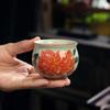 Underglaze Color Ge Kiln Hand-Painted Teacup Master Cup Open Piece Can Raise Teacup Tea Cup Personal Cup Teacup Gift Box