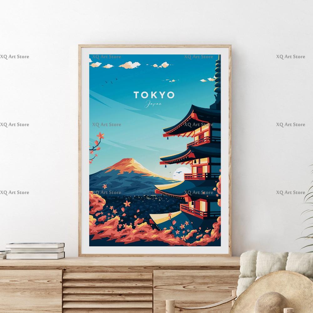 Modern Travel Print Canvas Painting Beautiful Landscape All Kinds Of Cities Poster Wall Art For Living Room Home Decor Frameless