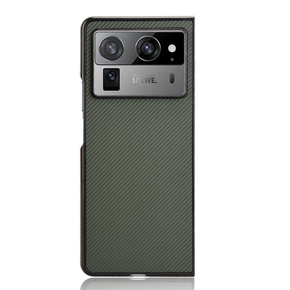 Pro pouzdro TECNO Phantom V Fold2 Textura karbonových vláken Nárazuvzdorný PU+PC Kryt telefonu