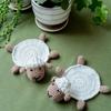 Heat Insulating Cup Mat Hand Knitted Coaster Delightful Turtle/Lamb Shape Cup Coaster Cup Pads Wool Material for Cup