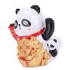 Figurină Panda cu Energie Solară Ornament Mână Oscilantă Automată pentru Bordul Mașinii Birou Decor Birou Casier