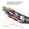 High Flexibility DB44 Male To Female/Male Connectors Cable, Shielded Serial Port Cord 26AWG Data Cable