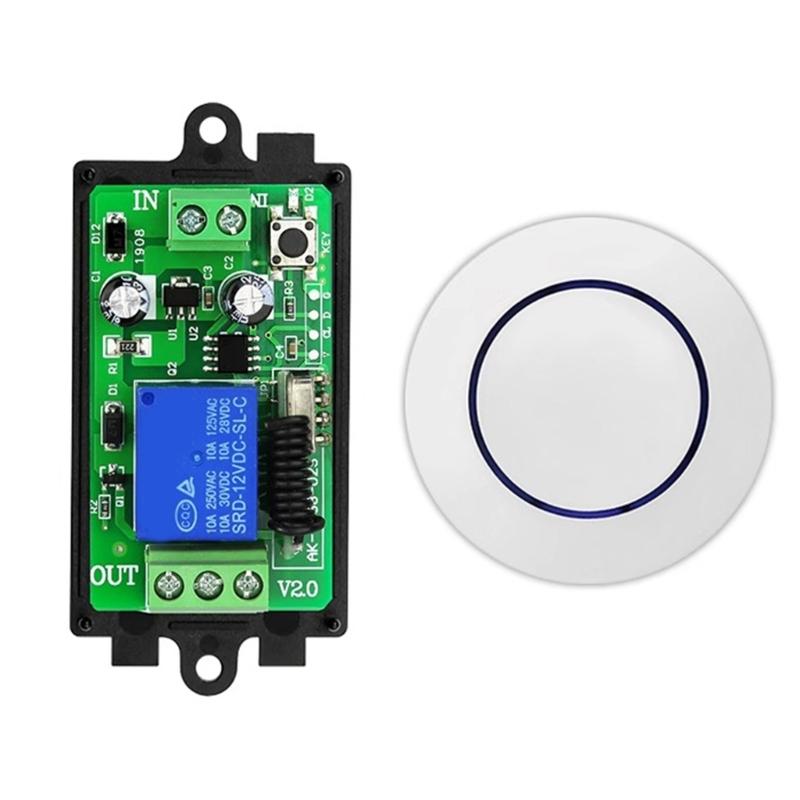 Wireless Remote Switcher ,315/433Hz Single Channel Wireless Remote for Family For Enhances Security And Lighting Control