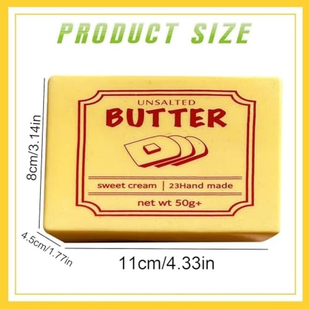 

Butter Squishy Bread Viral Slow Rising Cute Butter Squeeze Stress Balls Realistic Food Squeeze Toy For Anxiety Stress Relief (As shown-14295)-