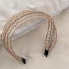 Beach Straw Weaving Cross Knotted Headband Women's Handmade Weaving Hair Band Bohemian Wide-brimmed Hair Hoop Hair Accessories