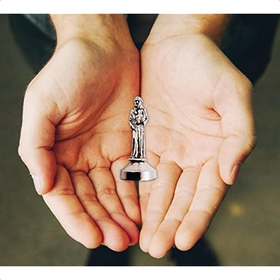 

Мини Статуэтка Святого Антония Металлическая 2 дюйма Ламинированная Молитвенная Карточка Святого Антония Карточка Молитвы Господней Фигурка Святого Антония Падуанского Маг United States