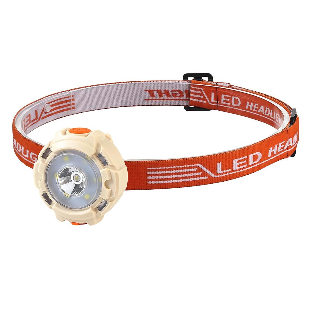 USB Rechargeable High 6 Lighting Adjustable Red White SOS IP5 Perfect for Night Outdoor and Disaster Preparedness Headlamp, Brightness, Modes, 90°