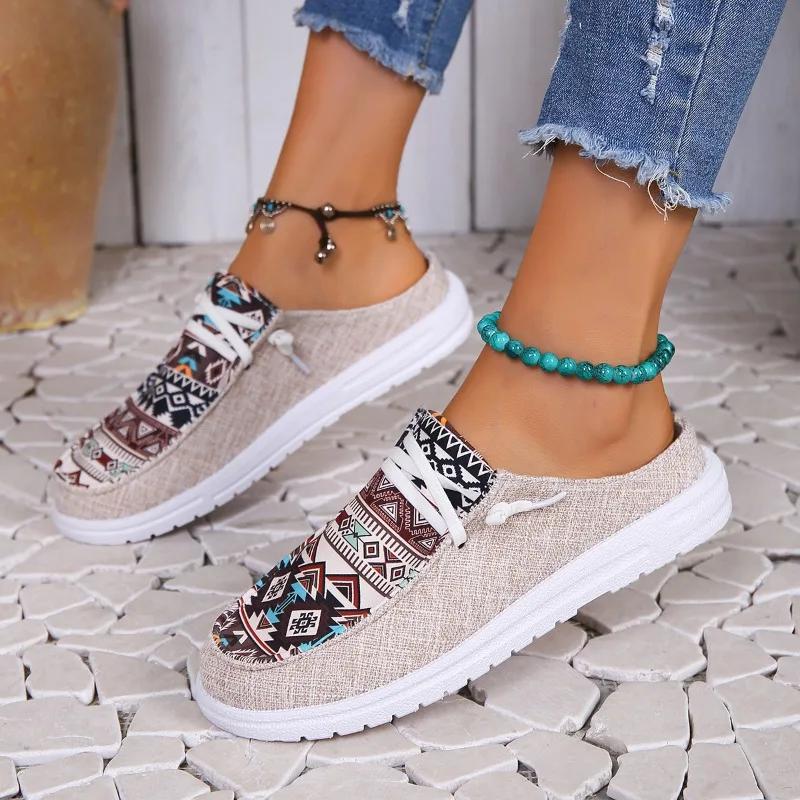 Fashion 2024 Spring and Autumn Fashion New Women's Round Toe Walking Shoes Casual Comfortable Shallow Mouth Thick Sole Sneaker