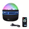 Remote Control Aurora Projection Lamp Color-Changing Light RGB Color LED Night Light Auto Rotating Northern Lights Effect