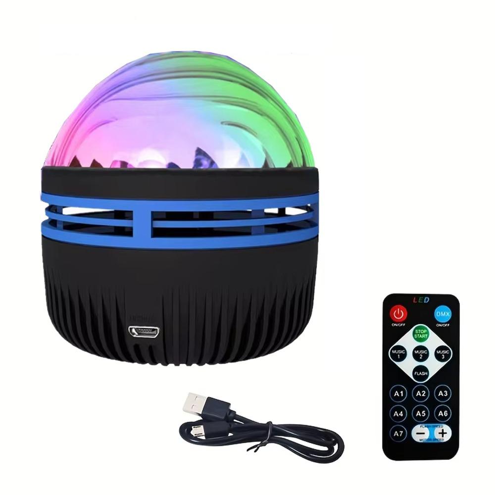 Remote Control Aurora Projection Lamp Color-Changing Light RGB Color LED Night Light Auto Rotating Northern Lights Effect