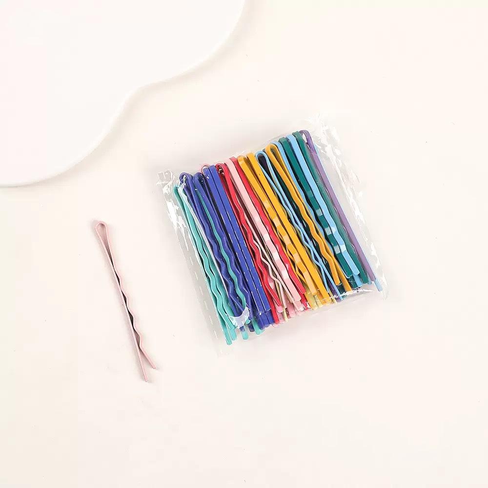 Black U-Shaped Steel Hair Clip for Buns - Women's Hair Accessory
