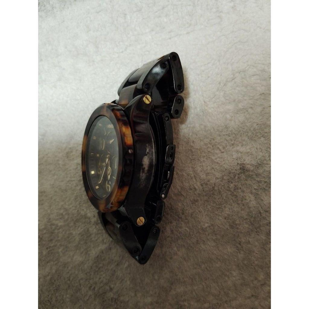 Used NIXON 42-20 CHRONO 200M Tortoiseshell Pattern Wristwatch (out of Battery)