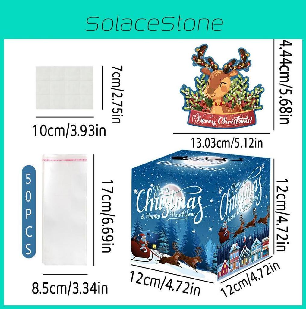 Christmas Party Surprise Gift Box With Reindeer Motif For Holiday Celebration Gifts