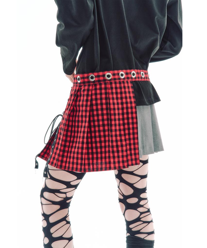 Trip Shop Trip Belt Check Skirt