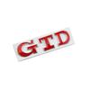 New Car 3D Metal GTD Badge Body Front Grill Trunk Emblem Sticker For Volkswagen VW Golf 3 4 5 6 7 7.5 MK4 MK5 MK6 MK7 GTD C