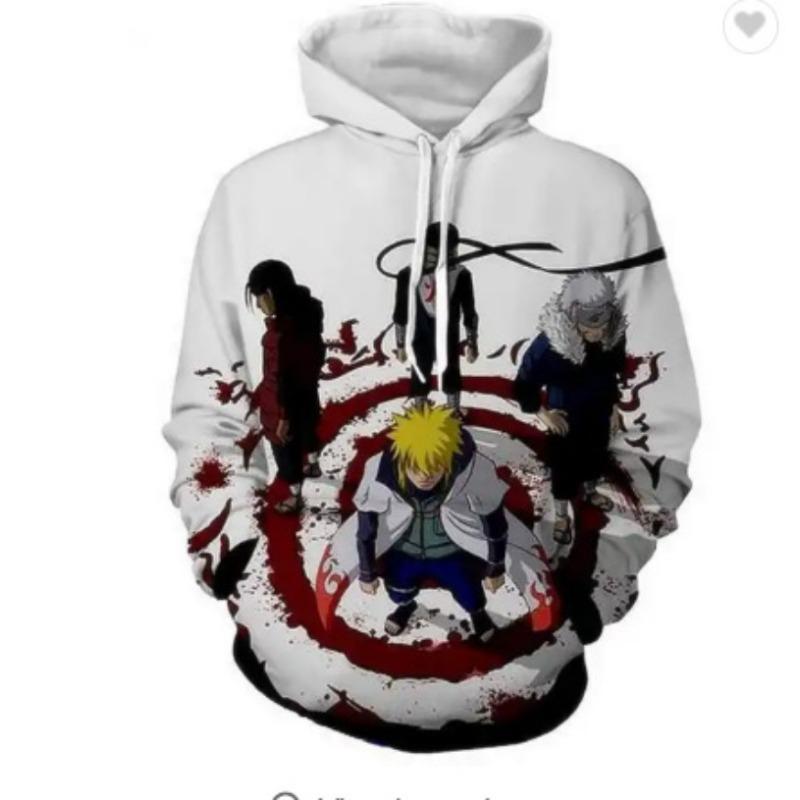 

2024 Новый 3D Цифровая Печать С Капюшоном Свитер Наруто Модный Удобный Мужской И Женский Взрослых Детей Размер L