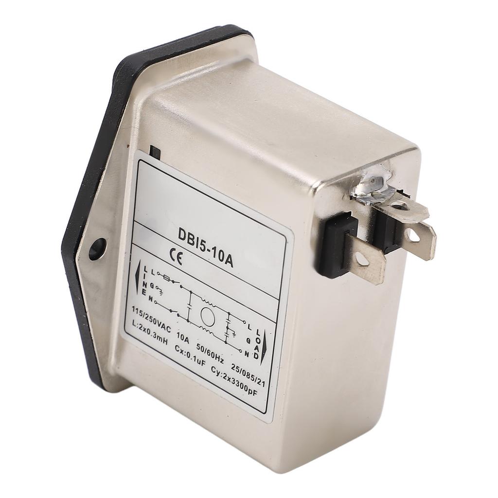 Rocker Switch Power Socket AC 115V 250V IEC Inlet Module Plug with Fuse for Equipment