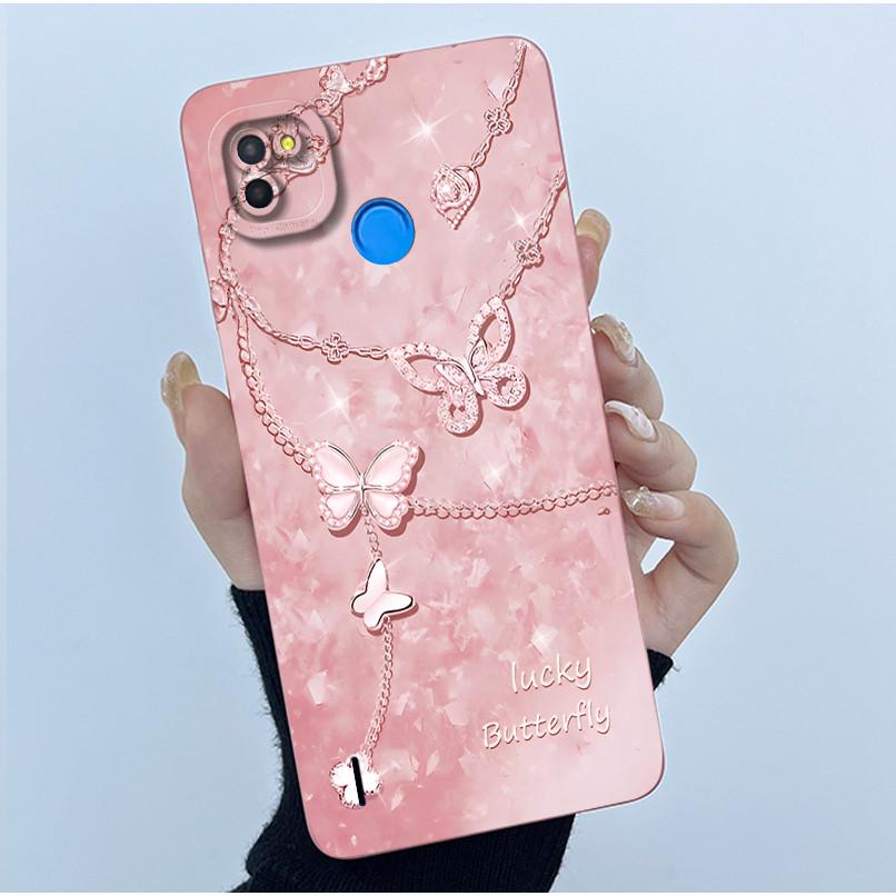 For Tecno Pop 4 Lte Case Liquid Silicone Fashion Simplicity Oil Painting Floral Back Cover For Techno Pop4 Air Phone Case BC1s