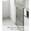 Yamazaki Slim Wagon 3-Tier White W13xD48xH80.5cm (with Casters) Tower Slim Rack Gap Storage 1804