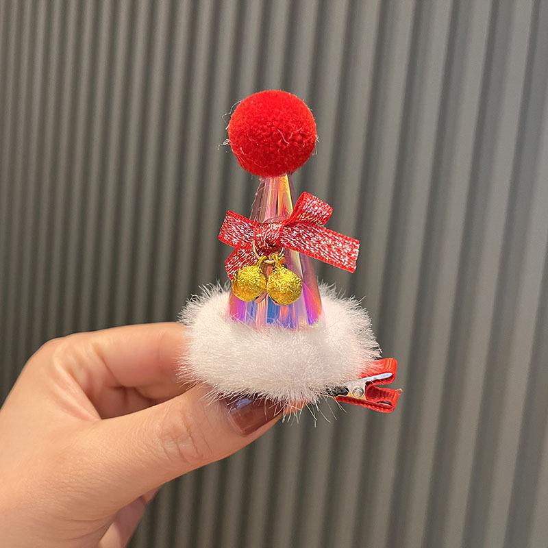 

Рождественские аксессуары для волос: Мигающие заколки для волос, ободки с рогами, мультяшные повязки для волос и праздничные принцессные головные уборы для детей