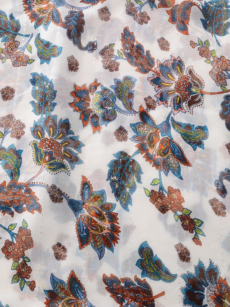 Cotton Linen Women Silk Scarf Sequin Floral Print Shawl Foulard Femme Mujer Pareo Muffler Bufanda Stoles Hijab Bandana Summer