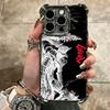 G-Guts B-Berserks Anime Soft Phone Case For iPhone 15 16 17 Air 14 Pro Max 16E Plus 13 12 Mini Plating Anti-Fall Fundas